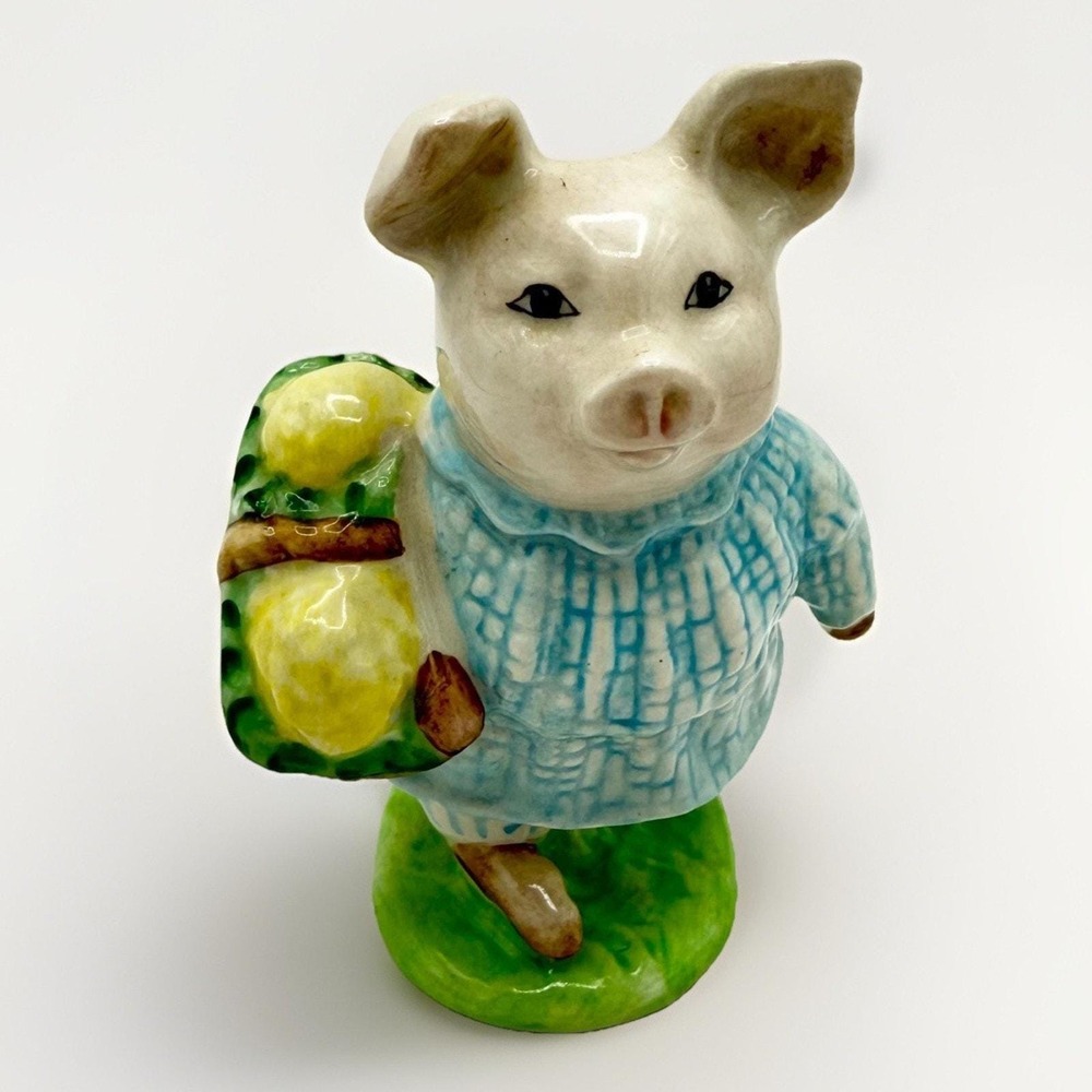 Beatrix Potter Little Pig Robinson Figurine Beswick England BP-3a 1948 - Picture 4 of 8